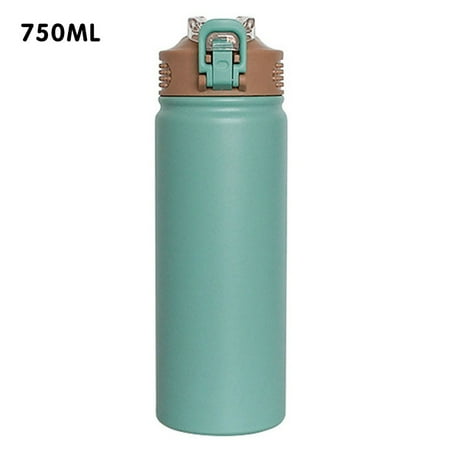 

530/750ml Thermal Mug with Straw Leak-proof Stainless Steel Insulating Mug