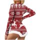 thumbnail image 1 of Mono Sexy de pijama de Navidad para mujer, mono con estampado de Navidad, ropa de dormir de manga larga, mono, pelele, ropa de dormir, 1 of 4