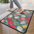 thumbnail image 4 of Pioneer Flower Floral Print Pattern Door Rugs,Washable Non Slip Door Mats Indoor,Decorative Door Mats,Entry Mat Indoor for Entrance,Bedroom,Kitchen,Bathroom,30"x17", 4 of 6