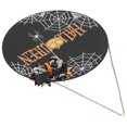 thumbnail image 1 of WoodenHalloweenSpiderWebWelcomeSignwithBow-Indoor/OutdoorDecorativeHangingBoard, 1 of 5