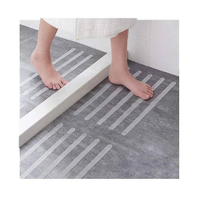 15 piezas de pegatinas antideslizantes pegatinas de ducha cinturones de seguridad de baño