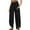 Black, variant on ZZwxWA Womens Baggy Wide Leg Pants Casual Elastic Waisted Palazzo Harem Pants High Waisted Flowy Lounge Pants with Pockets Holiday Gift Finder