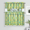 thumbnail image 2 of Rustic Floral Print Curtains 36 Inch Short - 3 Panel Vintage Country Set with Bohemian Wildflowers, Rod Pocket Window Treatment for Farmhouse Decor, 2 of 6
