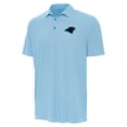 thumbnail image 2 of Men's Antigua Blue/White Carolina Panthers Twine Performance Polo, 2 of 3