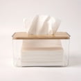 thumbnail image 1 of Acrylic Tissue Holder And Dryer Sheet Dispenser For Laundry Room Clear Rectangular Table Organizer For Craft And Stationery Use, 1 of 6