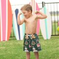 thumbnail image 4 of FORMRS Boys Swim Trunks Quick Dry Mesh Liner Boardshorts Sizes XS-XL, Green Christmas Trees, 4 of 7