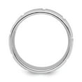 thumbnail image 2 of Solid 925 Sterling Silver 8mm Men's Matte Brushed Finish Unique Wedding Band Ring Size 7, 2 of 5