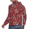 thumbnail image 6 of Salouo Snake Pattern Men's Fall Hoodie Sweatshirt,Sport Hoodie with Pockets for Men Pullover Casual Hooded Sweatshirt-4X-Large, 6 of 7
