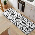 thumbnail image 5 of White Butterfly Black Silhouette Pattern Kitchen Rug Mat,Kitchen Runner Rugs Non Skid Washable,Decorative Kitchen Floor Mats for Kitchen,Sink,Laundry,17"x47.2", 5 of 7