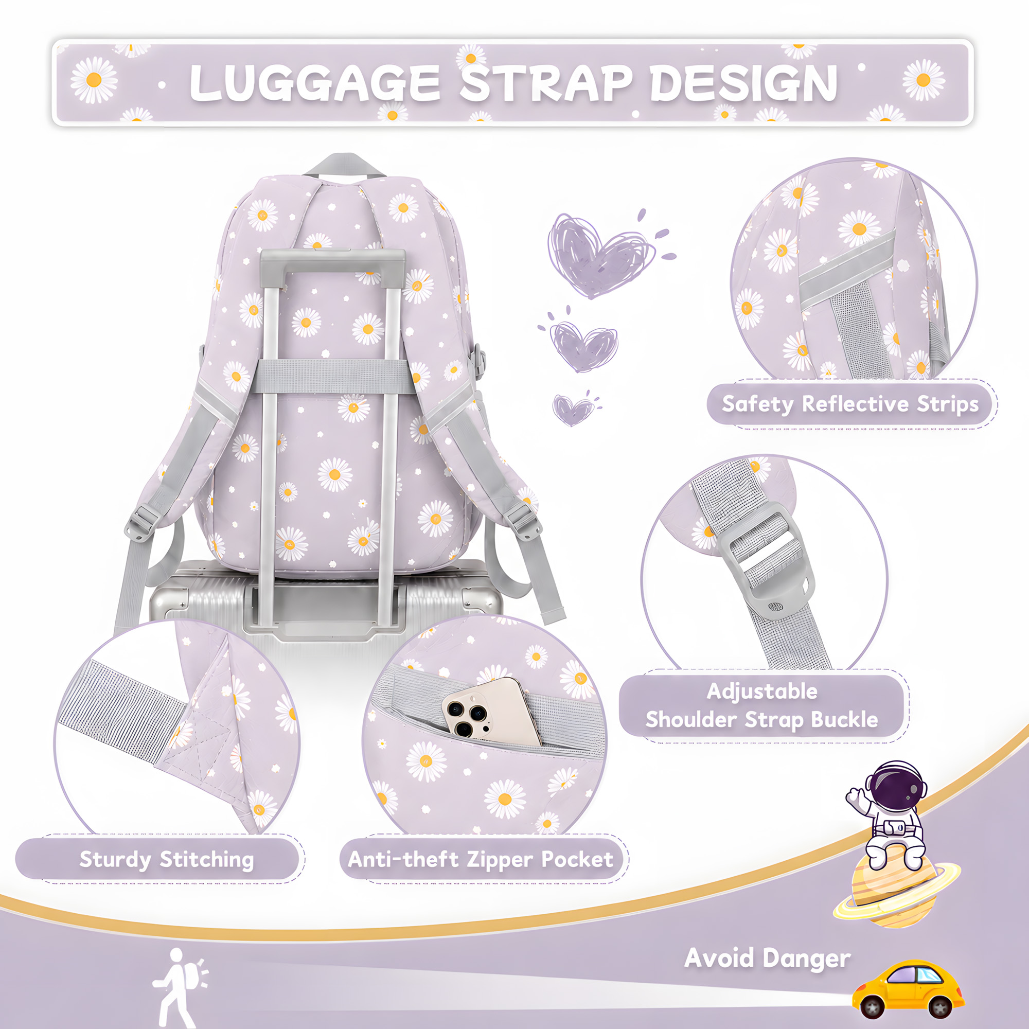 Soda Candy 3-Piece Backpack Set with Lunch Bag photo 5