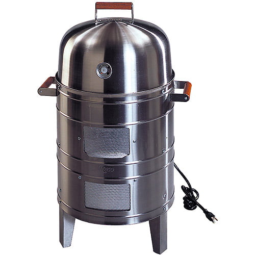 Meco Southern Country Smokers Stainless Steel 1500 Watt Electric Outdoor Water Smoker with 2 Levels Of Cooking