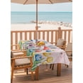 thumbnail image 2 of Outdoor Tablecloths with Umbrella Hole & Zipper, Easter Tulip Tablecloth Rectangle 60x84 Inch, Colorful Flower Spring Butterfly Plant Pink Waterproof Table Cloth, Patio/Pool/Picnic Table Covers, 2 of 8