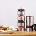 thumbnail image 3 of Tarros de s apilables de acero inoxidable portátiles Botellas de contenedor de almacenamiento de condimentos para , perfectas para acampar Baoblaze Frascos de especias, 3 of 8
