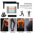 thumbnail image 3 of Sonducket Barra de Pilates portátil de diferentes alturas banda de resistencia Universal hebilla cincha palo de ejercicio mujeres piernas Gimnasios en casa, 3 of 6