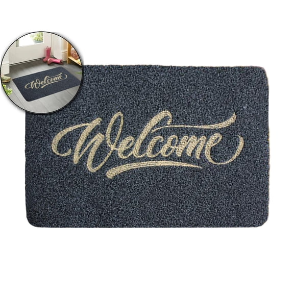 WNFJR Welcome Mats Outdoor, Entryway Rug, Easy to Clean Outdoor Indoor Doormat for Front Door High Traffic Areas Entrance Large