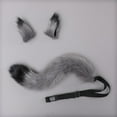 thumbnail image 4 of Tail Cosplay Set For Cat Wolf With And Craft And Fine Authentic Wide Application For Performance Shows And Grey, 4 of 6