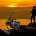 thumbnail image 4 of Carrete de pesca ligero Liso Potente 5.2: 1 / 4.4: 1 Carretes de pesca de agua dulce 4000 52: 1 kusrkot Carrete Baitcasting, 4 of 8