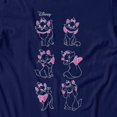 thumbnail image 3 of Disney Aristocats Women's Marie Pink Leopard Color Pop T-Shirt (Iris Navy, S-XXL), 3 of 4