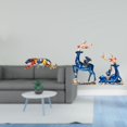 thumbnail image 2 of Estatua de reno, escultura, figura de animal, adorno caminando para decoración de estantería, interior, hogar, colección de arte en resina, pareja de, 2 of 8