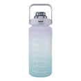 thumbnail image 2 of Gradient Sport Bottle 2L Large Capacity Free Motivational With Time Marker Fitness Jugs Gradient Color Plastic Water Bottle Frosted Cup, 2 of 11