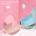 thumbnail image 2 of serony ABS Pet Feeding Bowl Cute Solid Bowl Container Accessories Color Replacement Anti-corrosive Washable Smooth Odorless Snack Food Holder Accessories Green, 2 of 9