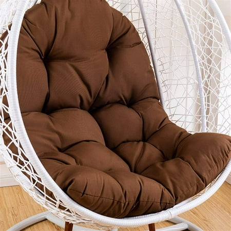 

WOVTE Hanging Basket Chair Cushions Large Seat Cushion Waterproof Hanging Egg Hammock Swing Chair Pads Soft Chair Back Solid Color (Color : Brown Size : 125x95cm(49x37inch))