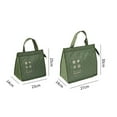 thumbnail image 3 of Bento Insulated Bag Heat Retention Zipper Closure High Capacity Cold Preservation Leakproof Lining Keep Warm Thicken Bento Handbag Lunch Box Insulated Organizer Picnic Tool, 3 of 12