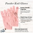 thumbnail image 2 of Britt's Knits Powder Knit Screen-Compatible Gloves - Pink (Womens), 2 of 6