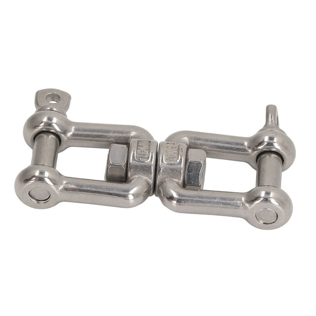 Anchor Chain, 304 Stainless Steel Double Jaw Shackle Rustproof Universal Jaw Anchor Connector For Hardware Lifting Connection
