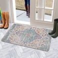 thumbnail image 5 of Boho Light Blue Country Rug with Vintage Pattern Door Mat 30 X 17 Inch Welcome Doormat Indoor Outdoor Entrance Floor Mat Non Slip Spring Summer Decor Rubber Mats, 5 of 6