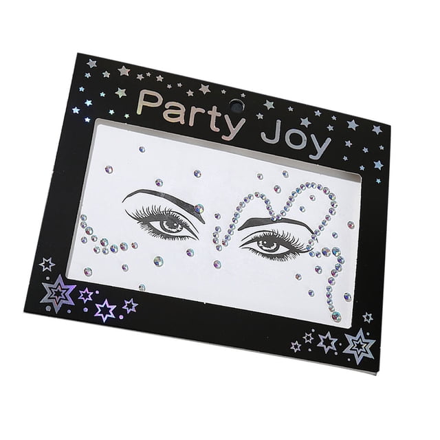 Joyas para los Ojos Soidarity HF-108 Blanco Pegatinas de Diamantes de Imitación