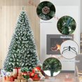 thumbnail image 5 of 9FT Pre-Lit Artificial Christmas Tree with 900 Warm White LEDs, Mixed Pinecone Decor, Sturdy Metal Base - Green Premium Holiday Tree for Home, Office & Parties (1738 Tips), 5 of 9
