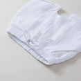 thumbnail image 5 of Edvintorg 0-4 Years Baby Girl Summer Clothes Children's Clothing Boys Crepe Gauze Short Sleeve T-Shirt Shorts with Pocket Two Piece Set Kids Clothes, 5 of 7