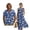Blue Sea Wave, variant on FOR U DESIGNS Blue Sea Wave Print Matchable Couple Clothes Set Linen-Like Men's Casual Button Down Shirt and Women's Sleeveless Dress with Pockets