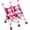 Pink Polka Dot, variant on HUSHLILY - Double Doll Stroller for Twin Baby Dolls - Toy Stroller for Toddlers 3 Years and up, Pink & Black Polka Dots Design for Kids