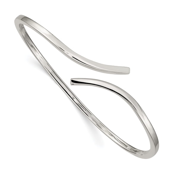 Primal Silver Sterling Silver 2.50mm Flexible Bangle