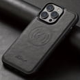 thumbnail image 1 of 2-in-1 Detachable Phone Case Compatible With Wireless Charging Magnetic Card Holder Wallet Rear Cover Can Stand For IPhone 15ProMax 15Plus 14 13 12 Black/brown/blue/Khaki/red, 1 of 5