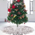 thumbnail image 3 of Firlar Christmas Tree Skirt 50inch Xmas Tree Ornaments Ruffled Trim-Style Falbala Cotton Christmas Tree Decor for Home Gift Festival Holiday Party Supplies, 3 of 6
