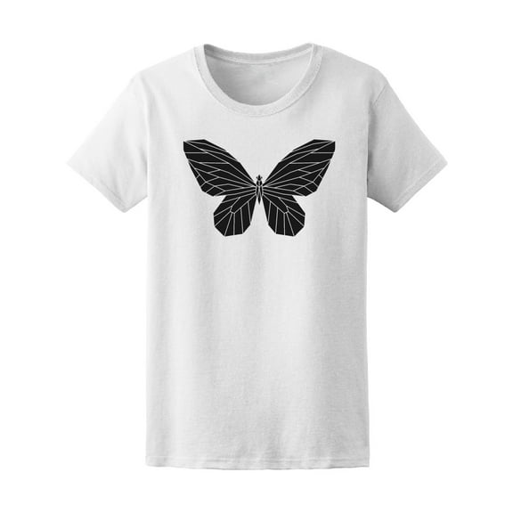 Black Polygon Butterfly. Tee Women's -Image by Shutterstock