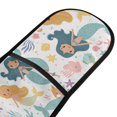 thumbnail image 2 of Dailycode Double Sided Oven Mitt with Loop Heat Resistant Kitchen Long Potholders 7" x 35" Cute Mermaids and Friends, 2 of 6