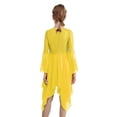 thumbnail image 2 of iiniim Kids Girls Asymmetrical Liturgical Praise Dance Sequins Worship Tunic Celebration of Spirit Dress Yellow 6, 2 of 7