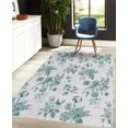 thumbnail image 4 of Botanical Decorative Rug, Vintage Floral Pattern Victorian Classic Royal Inspired Plants Modern Art, Quality Carpet for Bedroom Dorm and Living Room, 6 Sizes, Laurel Green, by Ambesonne, 4 of 4