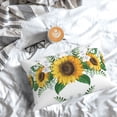 thumbnail image 5 of Pofeuu Sunflowers (2) Print Polyester Microfiber Plush Pillowcases, Super Soft and Cozy Pillow Case Covers with Envelop Closure（Pillow core not included）-16"x24", 5 of 6