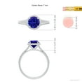 thumbnail image 4 of ANGARA Natural 1.45 ct Tanzanite Twist Rope Split Shank Ring in 925 Sterling Silver for Women (Size-7mm) | December Birthstone, Birthday, Anniversary, Jewelry Gift for Women | Natural Tanzanite Ring, 4 of 8