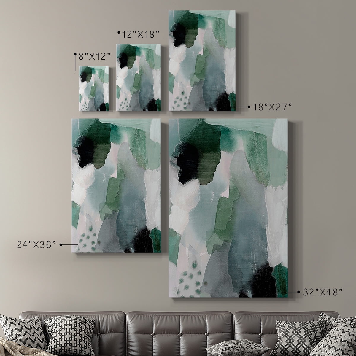 Turquoise Waters I Premium Gallery Wrapped Canvas - Ready to Hang