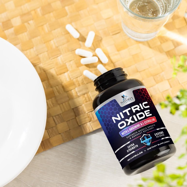 Ossido nitrico - Booster di testosterone, supporto ED - L-arginina, L