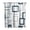 White-8, variant on Navy White Shower Curtain Set with Hooks Grey and White Shower Curtains for Bathroom Fabric Grey Shower Curtain Geometric Bath Curtains Decorative Gray Shower Curtain Water Repellent, 72x84