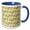 Blue/White, variant on 3drose, Cute Easter Chicks on Ladders Decorating Easter Eggs Pattern, 11oz Magic Transforming Mug