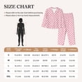 thumbnail image 4 of Fotbe Irregular Plaid Pattern Long Sleeve Pajama Set for Women,Sleepwear Set,2-piece Loungewear Set,Soft PJs Comfy Nightwear with Pockets -, 4 of 7