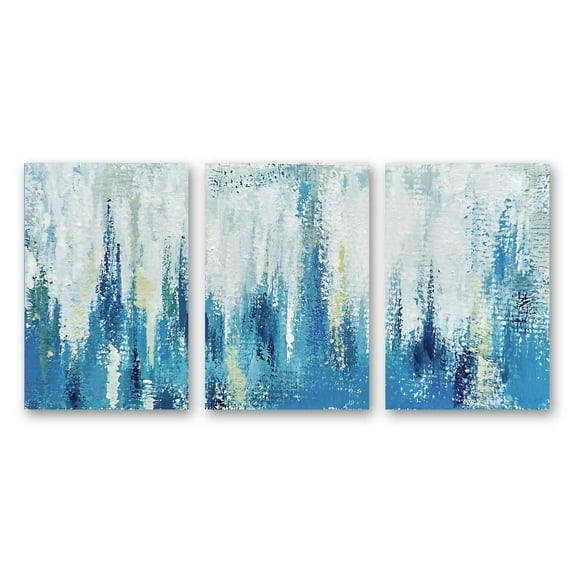 wall26 3 Panel Canvas Wall Art Abstract Color Pictures Home Wall Decorations for Bedroom Living Room Paintings Canvas Prints Framed - 24"x36" x 3 Panels